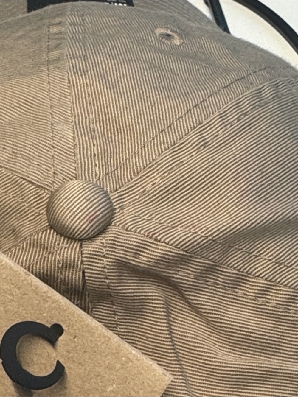 Nike Men’s Club Cap - Tan with White Swoosh - Picture 6 of 10